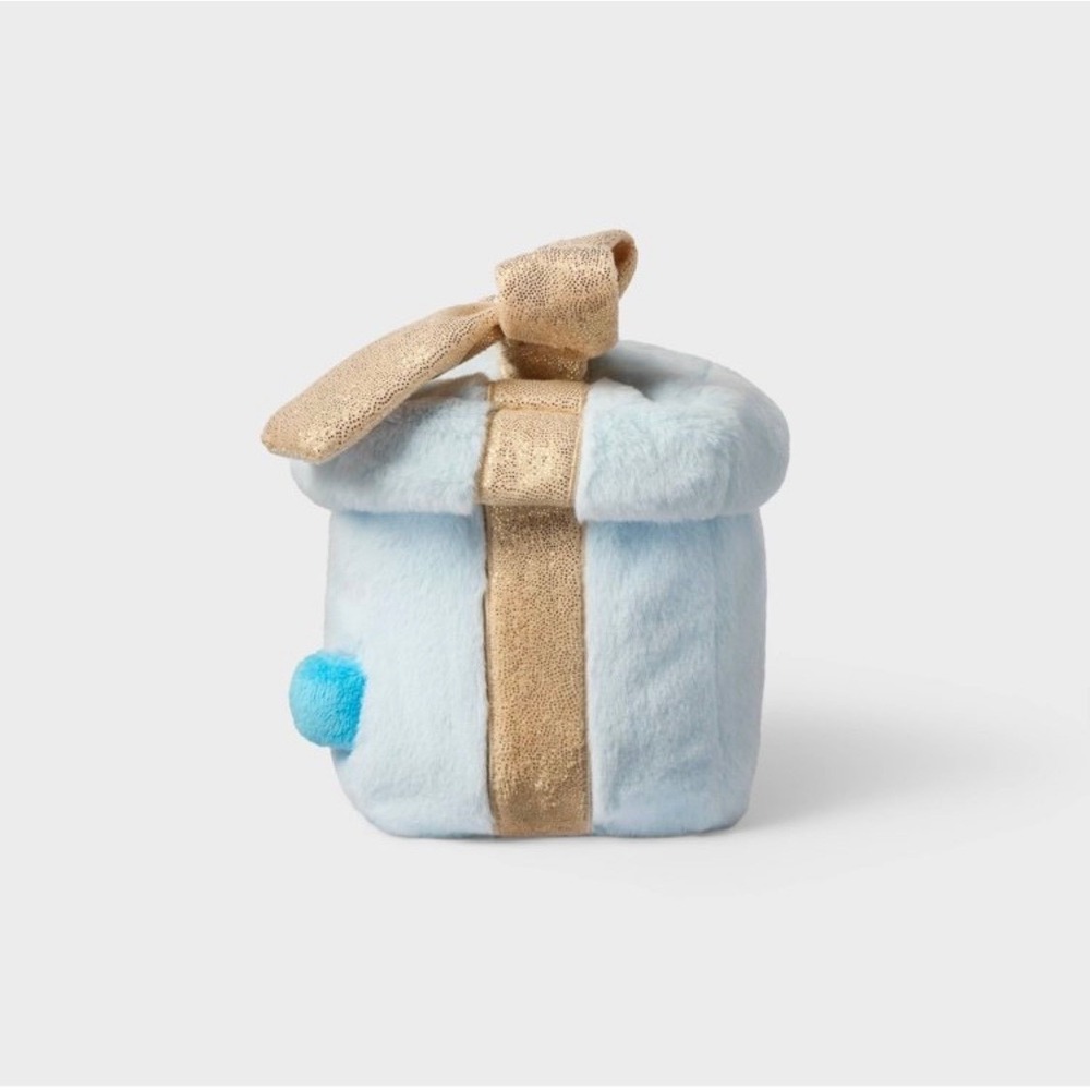 Gigglescape Birthday Plush Set 8in Blue Cupcake and 6in Gift Box Stuffed Animals - Picture 6 of 6